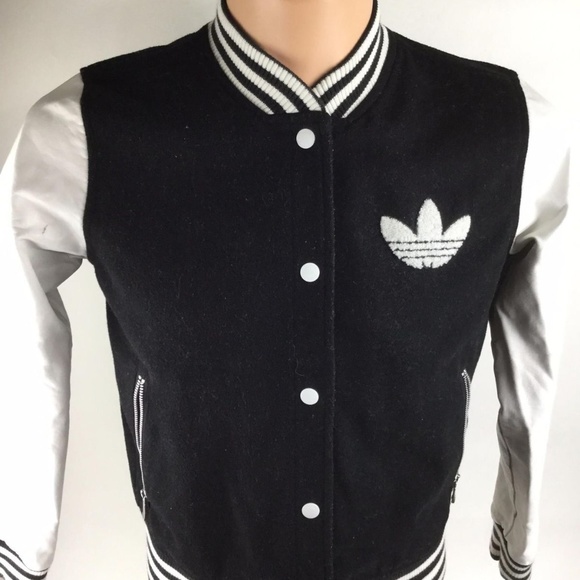 adidas jacket leather sleeves